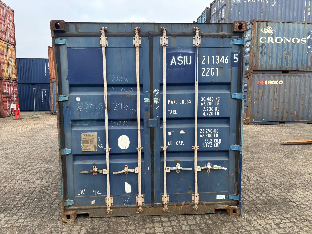 Billede 2 - 20 fods Isoleret Container- ID: ASIU211346-5