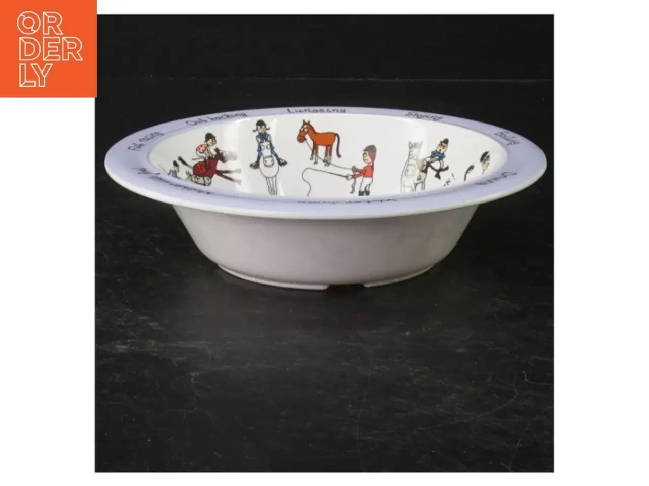 Billede 3 - Børne tallerken og skål med hestetema fra Pony Club (str. Ø. 17,5 cm)