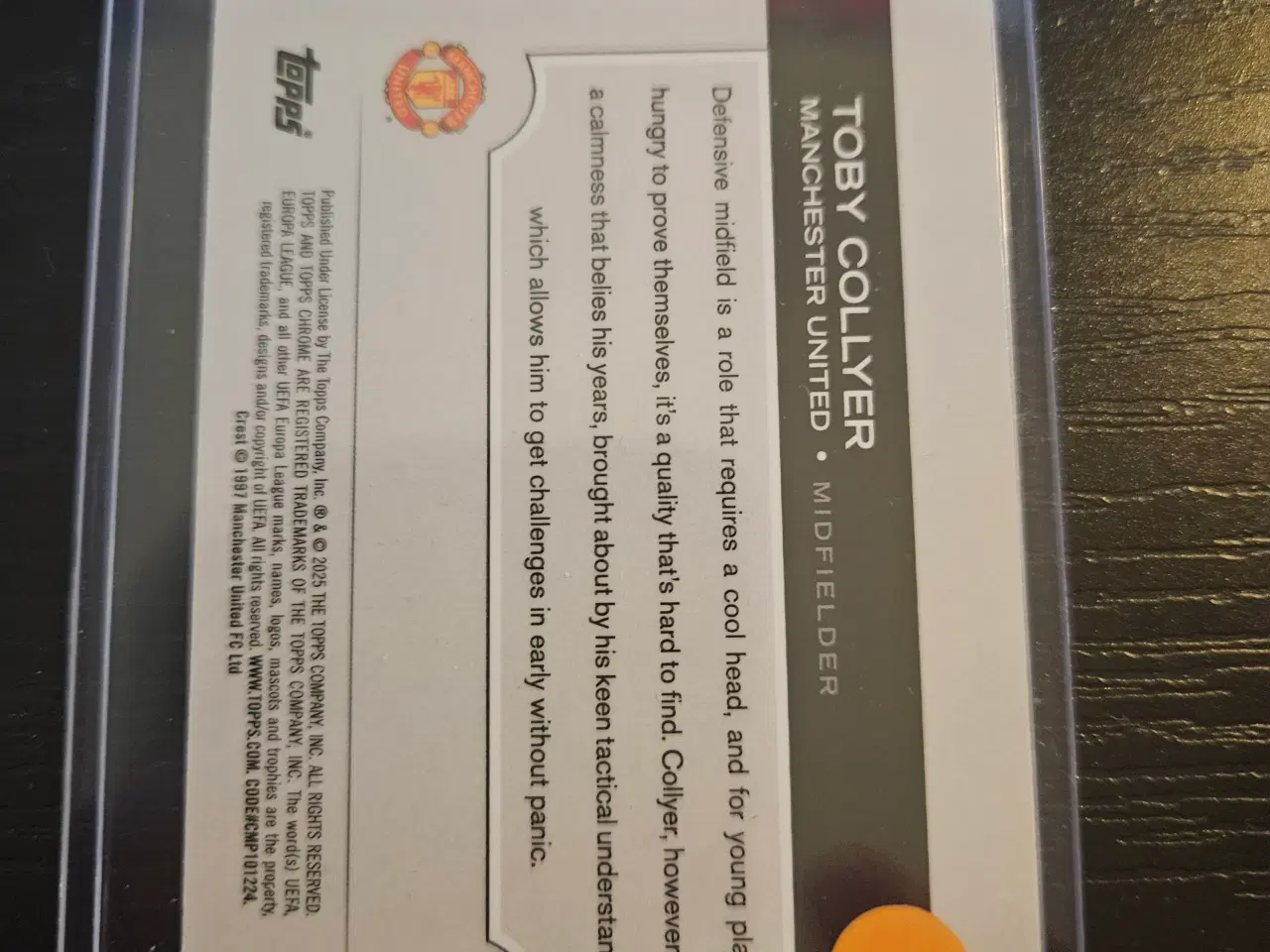 Billede 2 - Toby Collyer 14/99 Fodboldkort