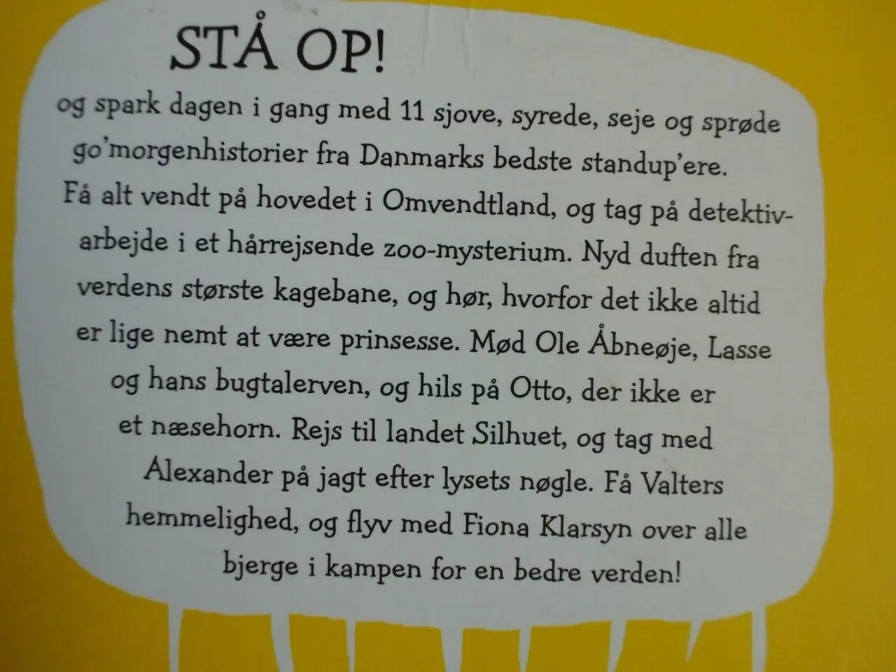 Billede 3 - stå op - godmorgenhistorier af 11 danske stand-up-