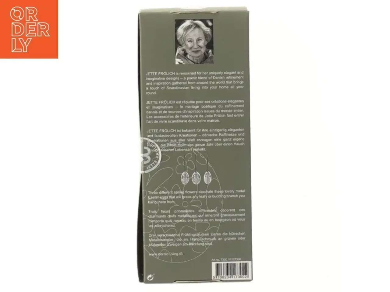 Billede 2 - Påskeæg med blomstermotiv fra Jette Frlich (str. 3 stk 6 cm)