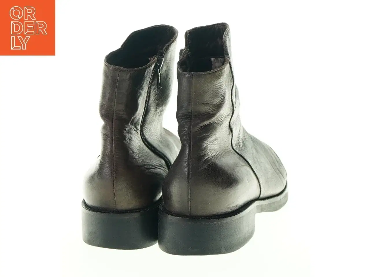 Billede 4 - Støvler i brunt læder fra Linea Inbal (str. 41,5)