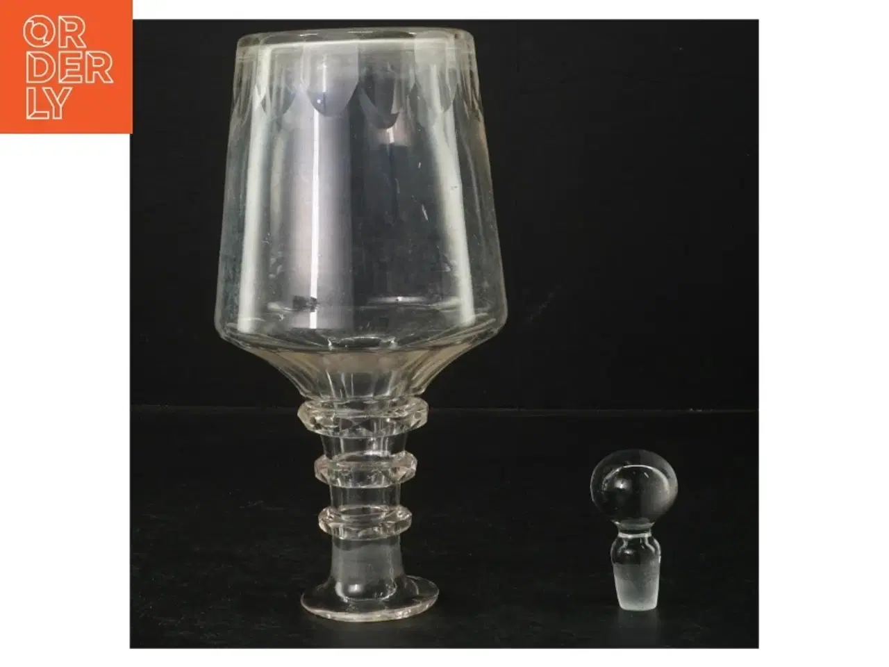 Billede 2 - Antik Glas karaffel med prop (str. 22 cm)