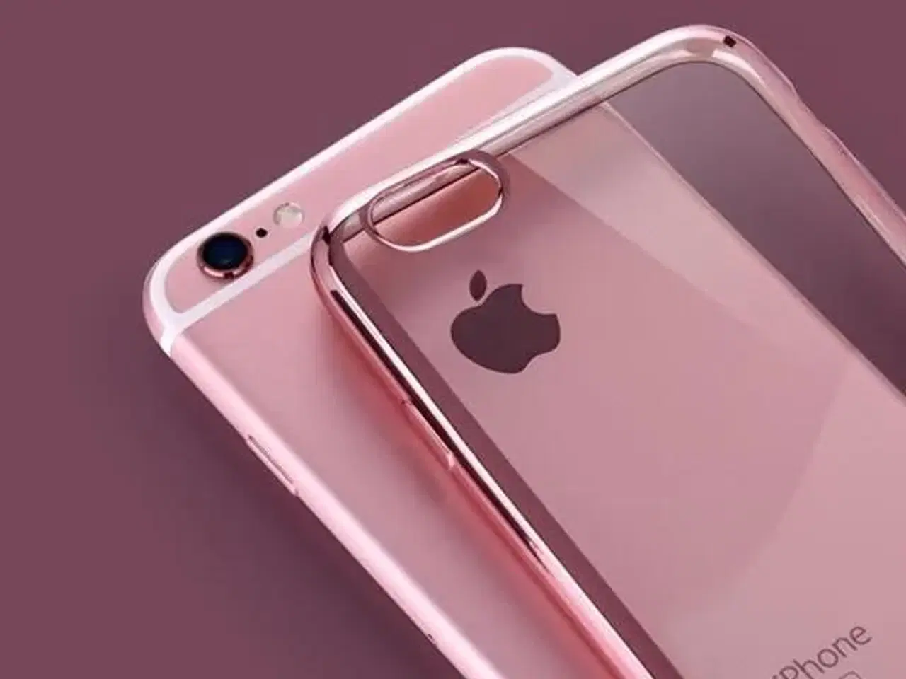 Billede 3 - Rosaguld silikone cover til iPhone