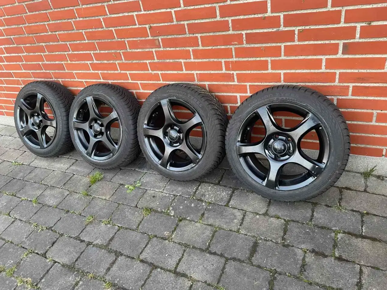 Billede 3 - 15” 5x100 aluhjul med næsten nye vinterdæk