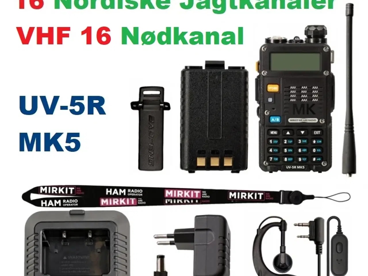 Billede 1 - NY! Baofeng 8 Watt Jagtradio 16 Jagtkanaler VHF16