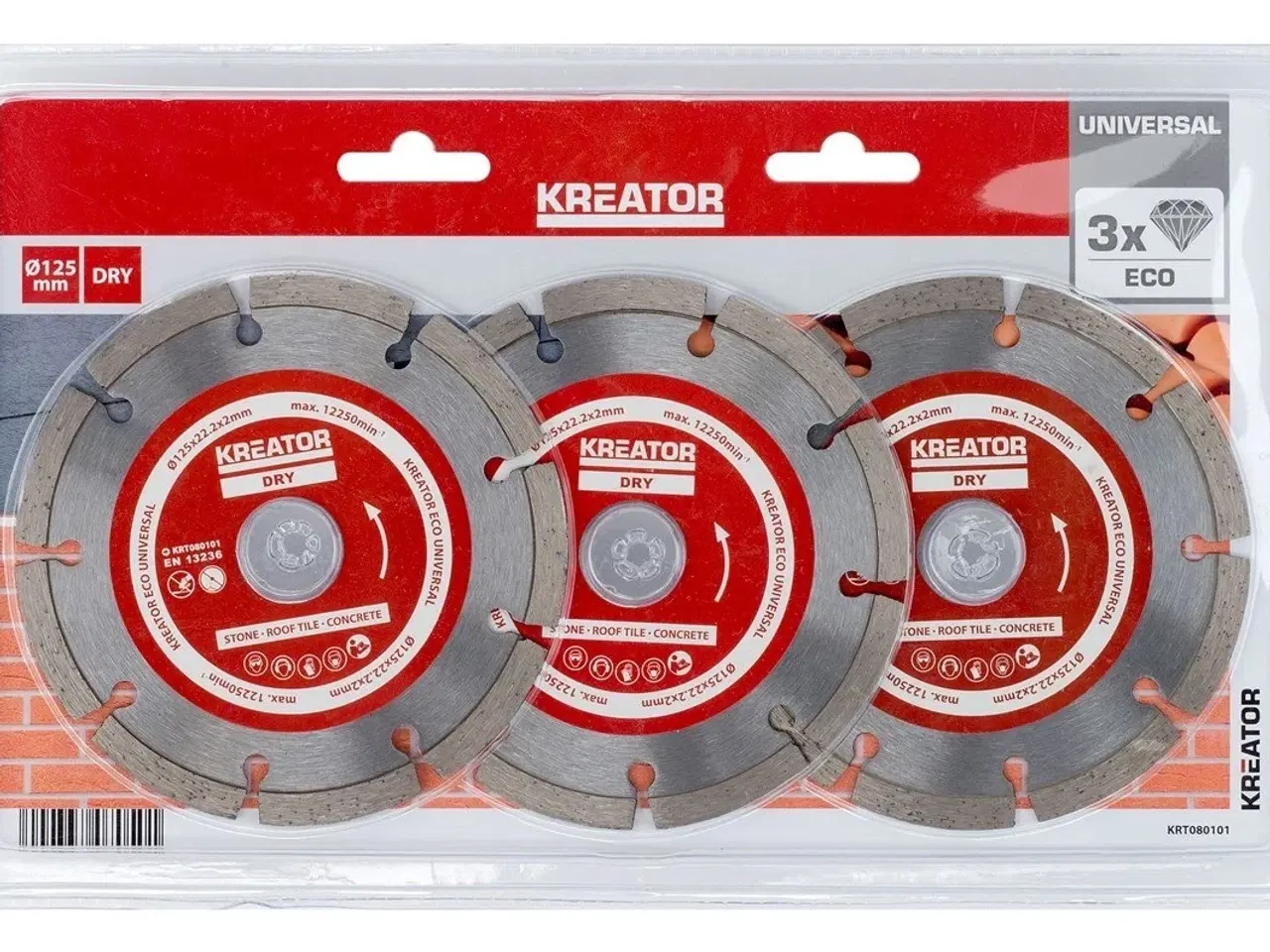 Billede 1 - Diamantklinger til sten 125 mm - 3 stk