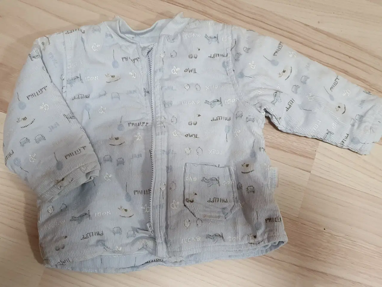 Billede 1 - Baby jakke str 62, fløjl dreng trøje