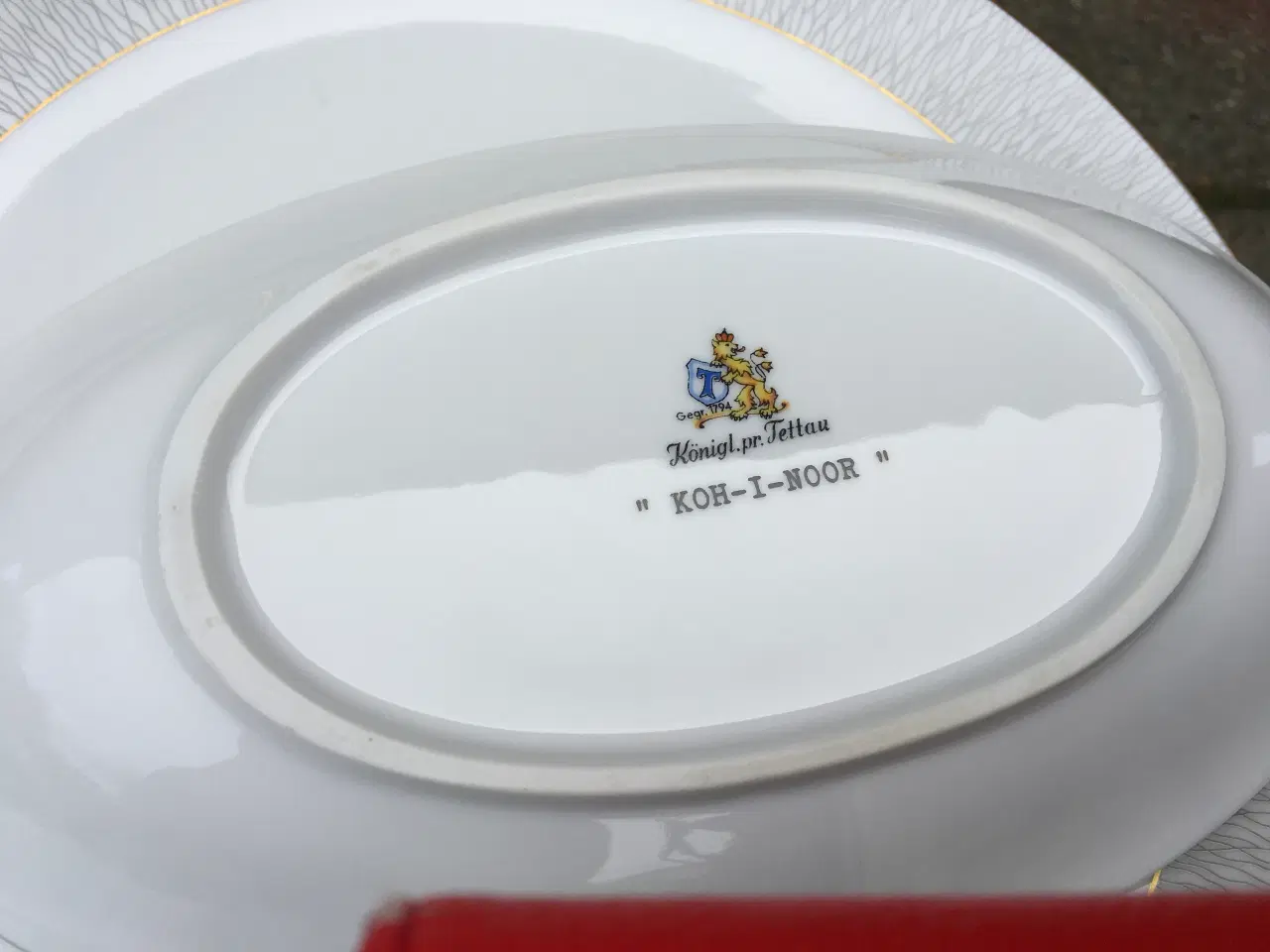 Billede 5 - Spisestel med guldkant, KOH-I-NOOR