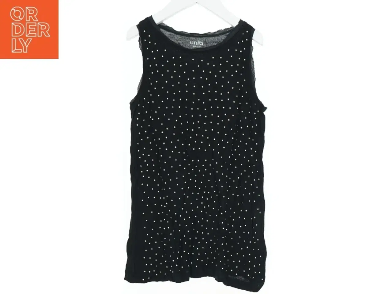 Billede 1 - Sort top med prikker fra Units (str. 128)