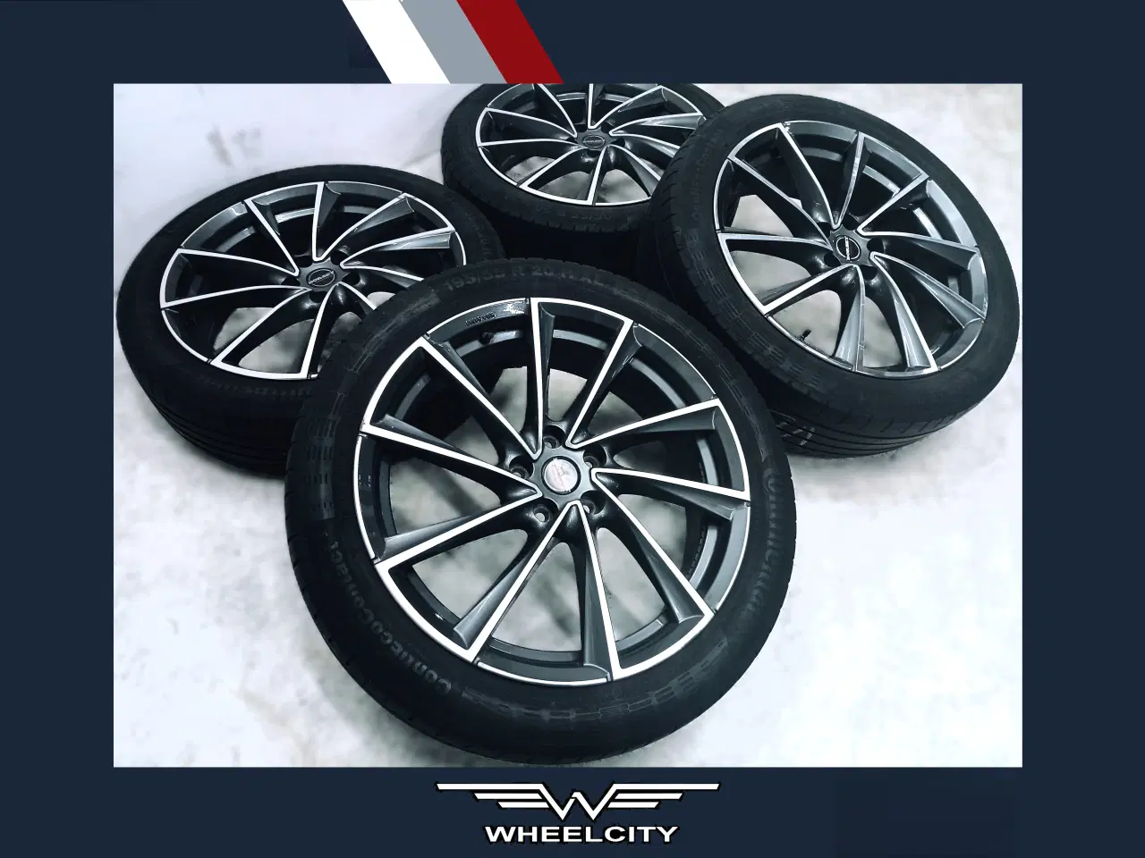 Billede 1 - 5x114,3 20" ET33 nav 66,1ø BORBET sommersæt TPMS