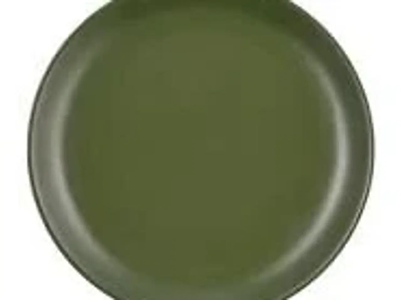 Billede 1 - 12 stk. Tallerken stentøj mat grøn 160 mm Rustik