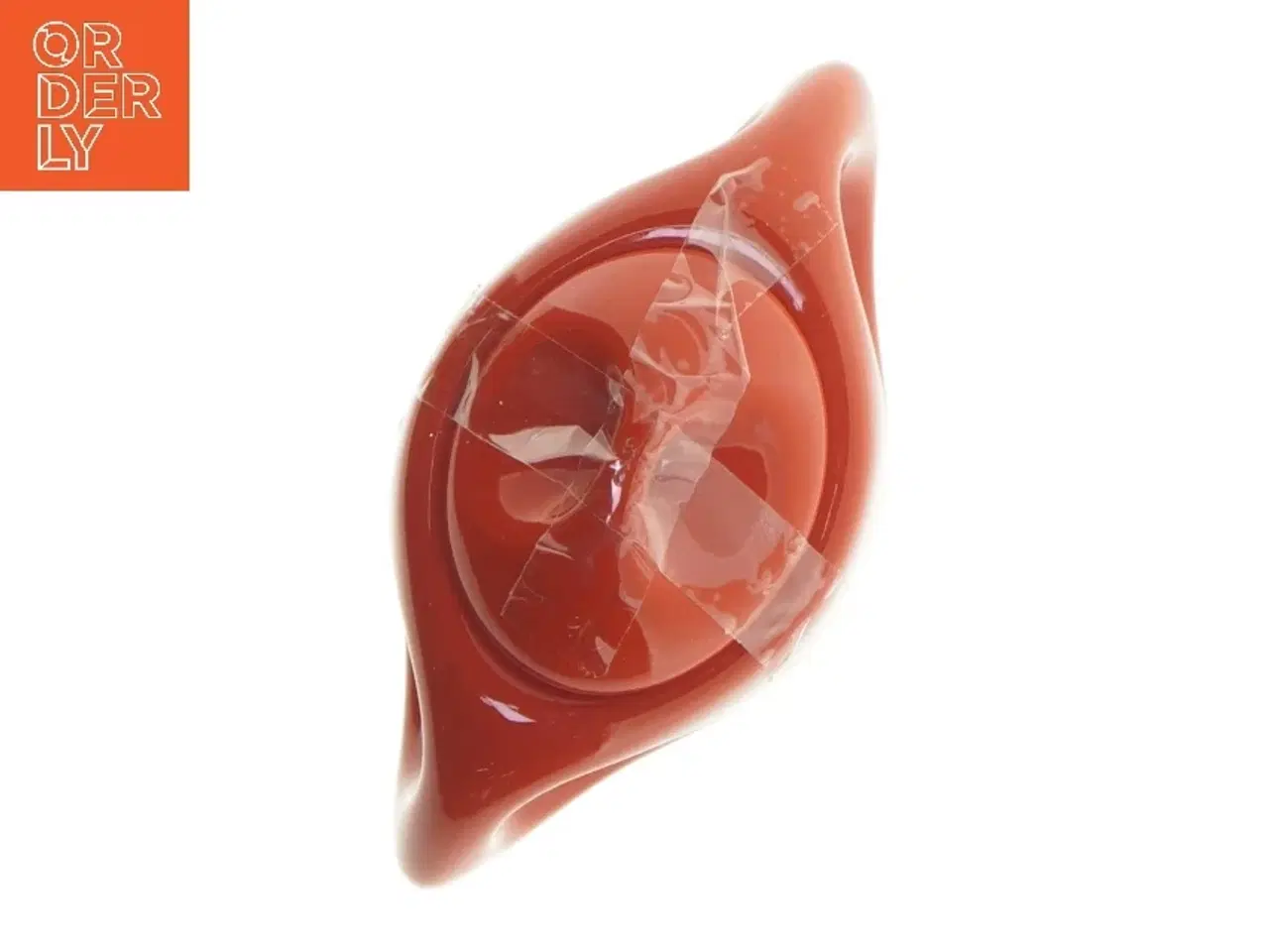 Billede 2 - Rød dekorativ vase (str. 14,5 cm)