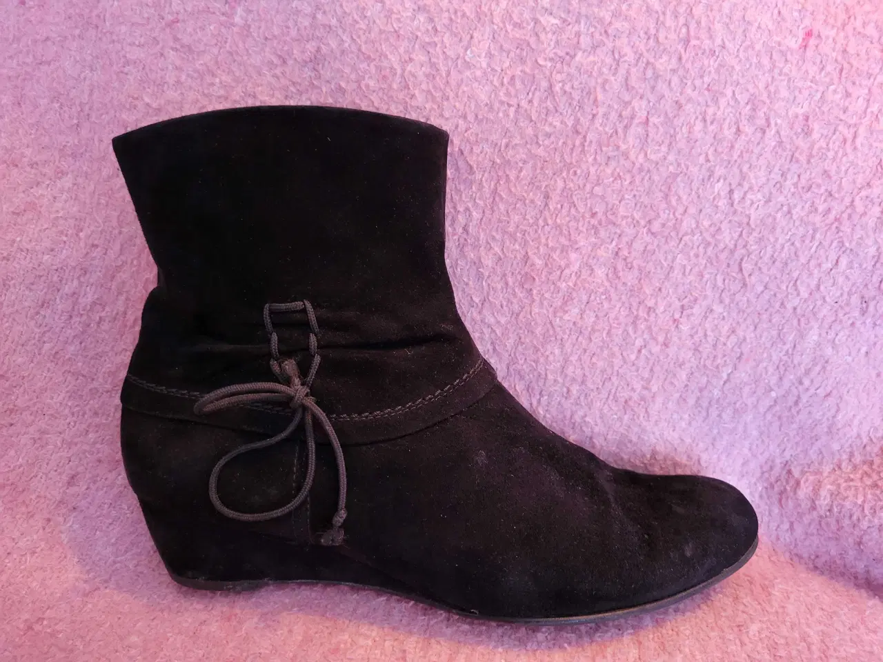 Billede 1 - Peter Kaiser støvletter/støvler i sort ruskind