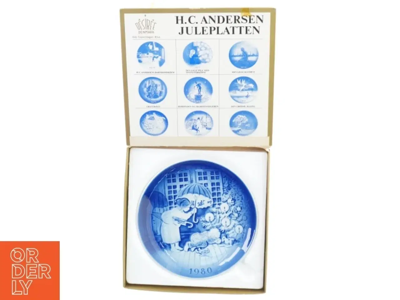 Billede 2 - Tallerken H.C.Andersen juleplatten 1980 fra Desire (str. 19 cm)