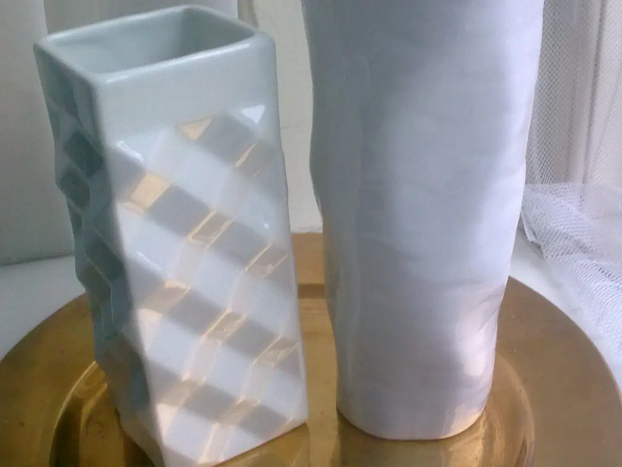 Billede 6 - Brønnum Danmark Hvid kunst vase