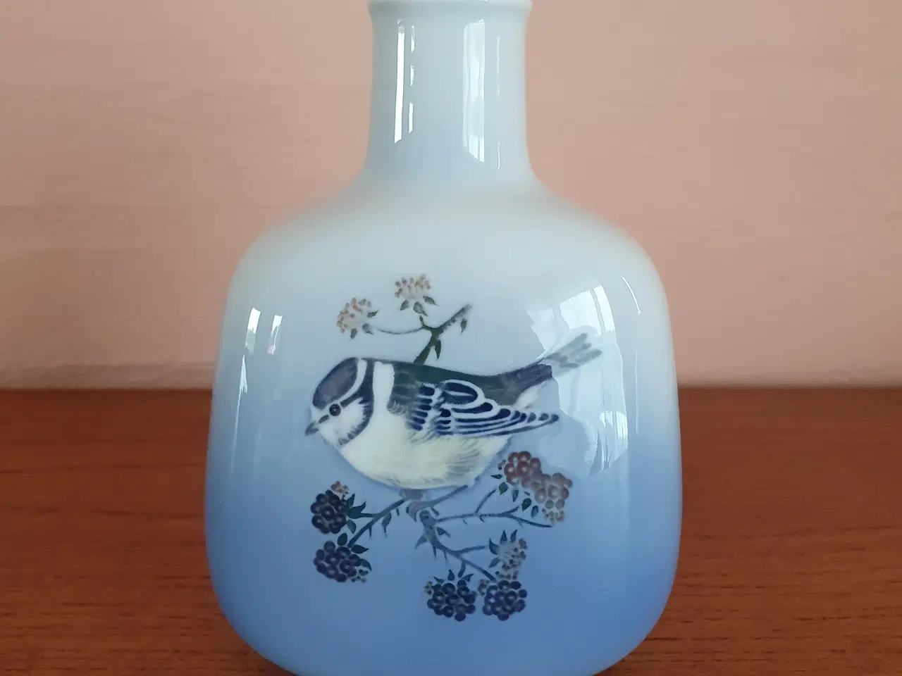 Billede 1 - Royal Copenhagen - Blåmejsevase - 1. sortering