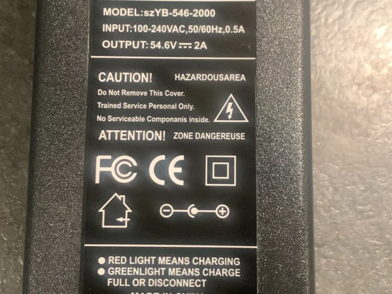Billede 2 -  ZOYDP 54.6V 2A Li-ion lader til 48V 13S