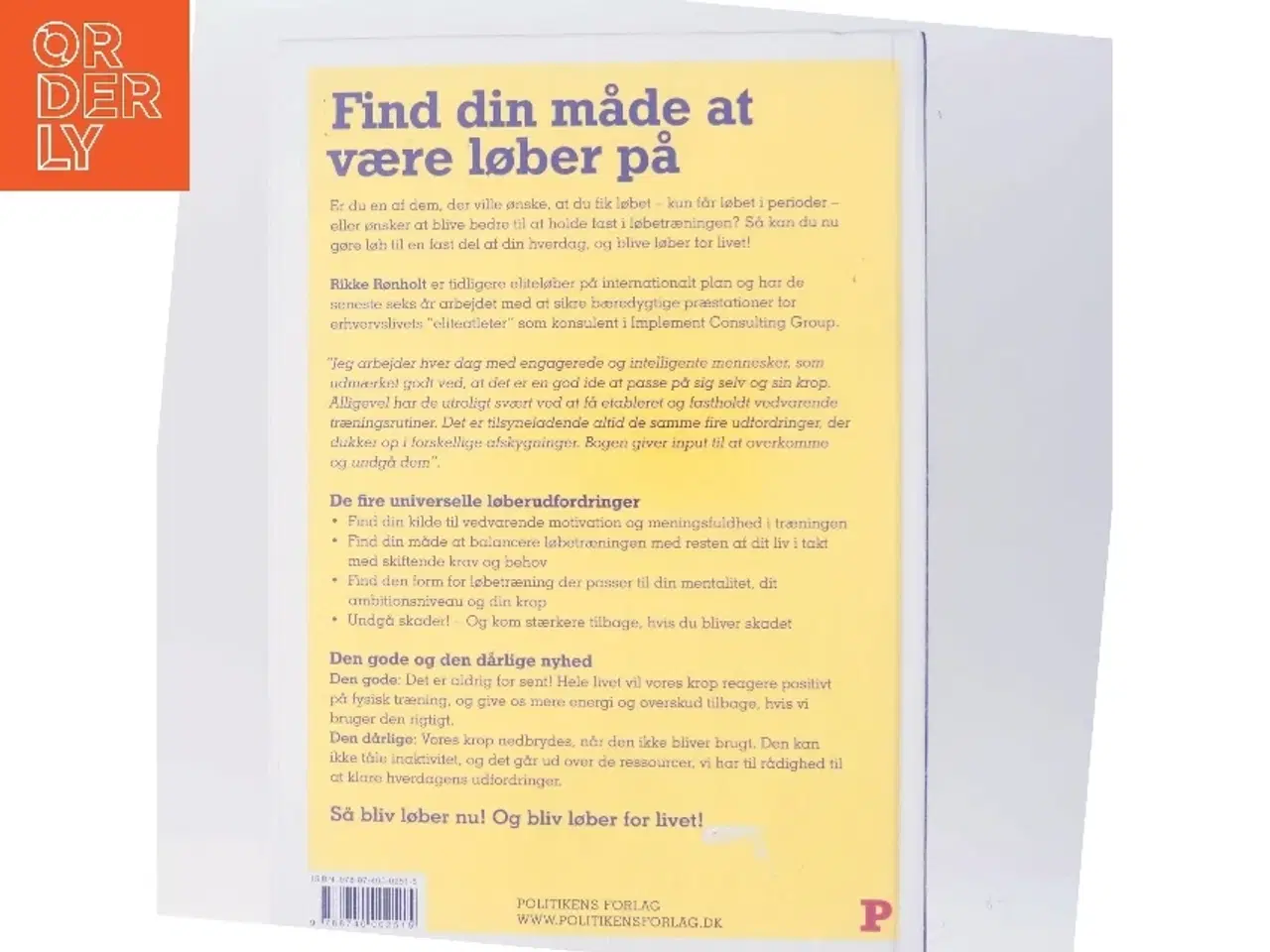 Billede 3 - Bliv løber for livet af Rikke Rønholt (Bog)