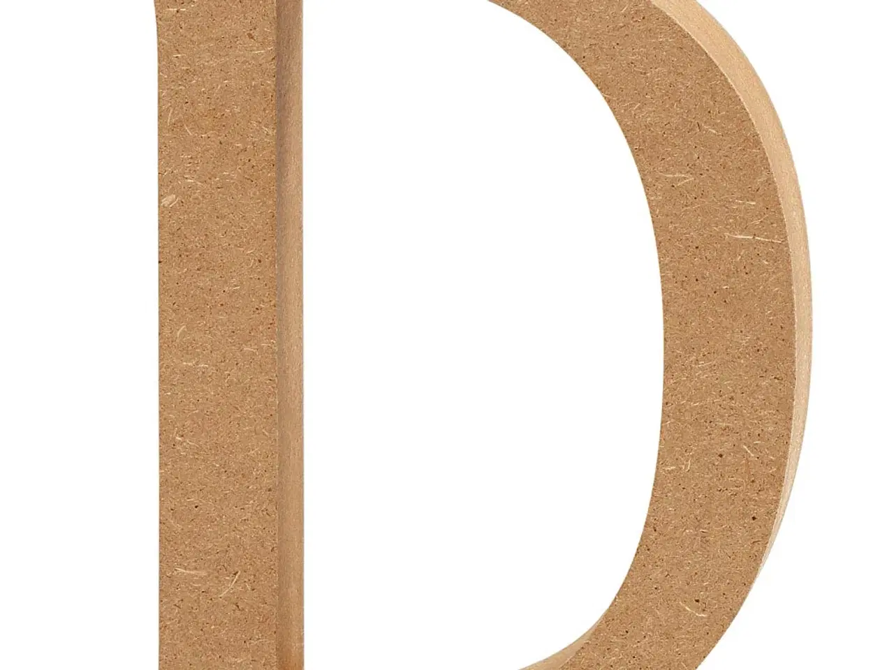 Billede 1 - Stort Træbogstav D - 13 cm Høj, 2 cm Tykkelse