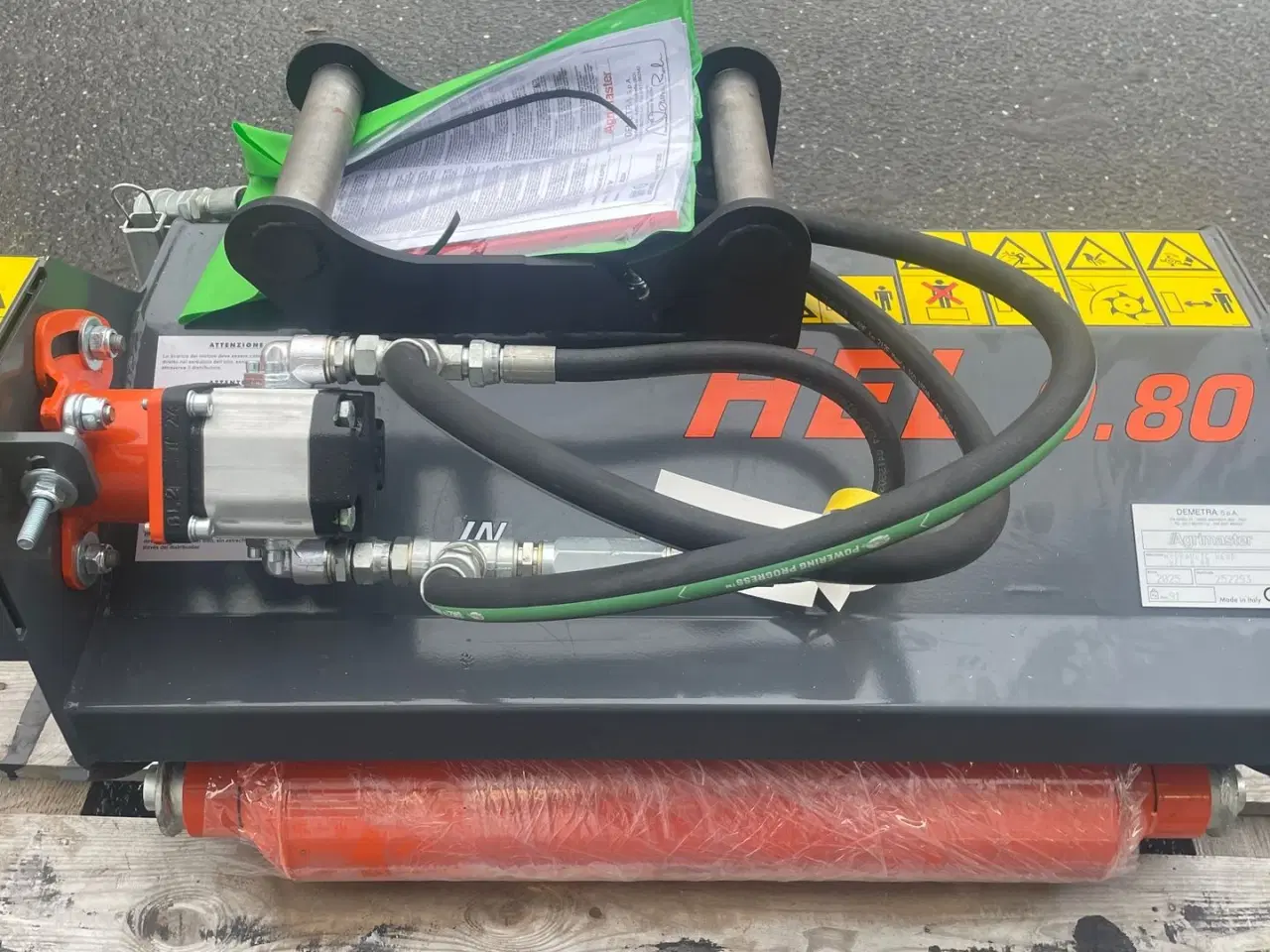 Billede 3 - Agrimaster HEL 80 slagleklipper  Hydraulisk - Inkl. beslag til minigraver