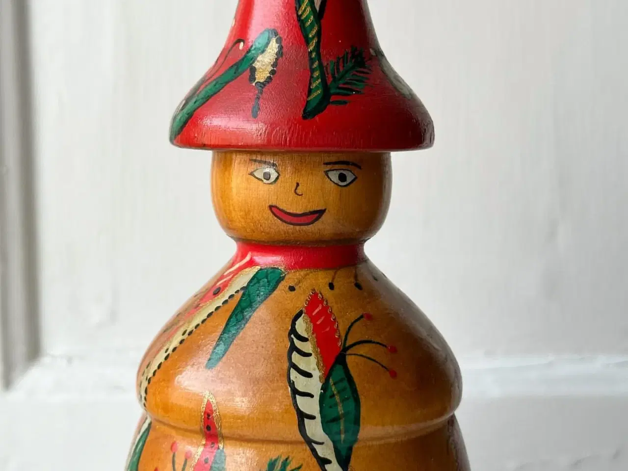 Billede 7 - Håndmalet træfigur m ansigt