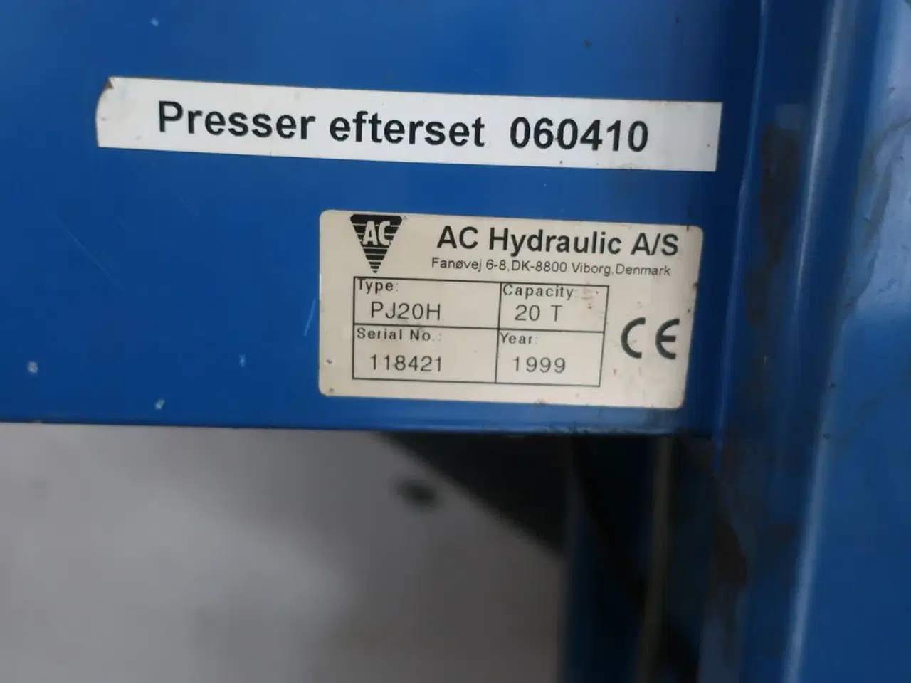 Billede 5 - Hydraulisk presse 20 tons