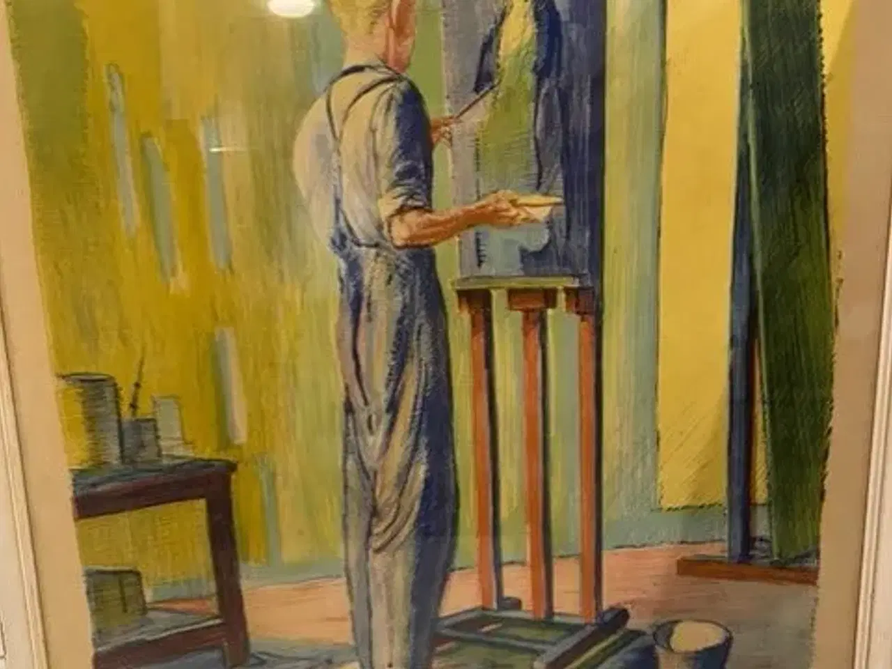 Billede 1 - Staffeli maler - Aksel Jørgensen 1953