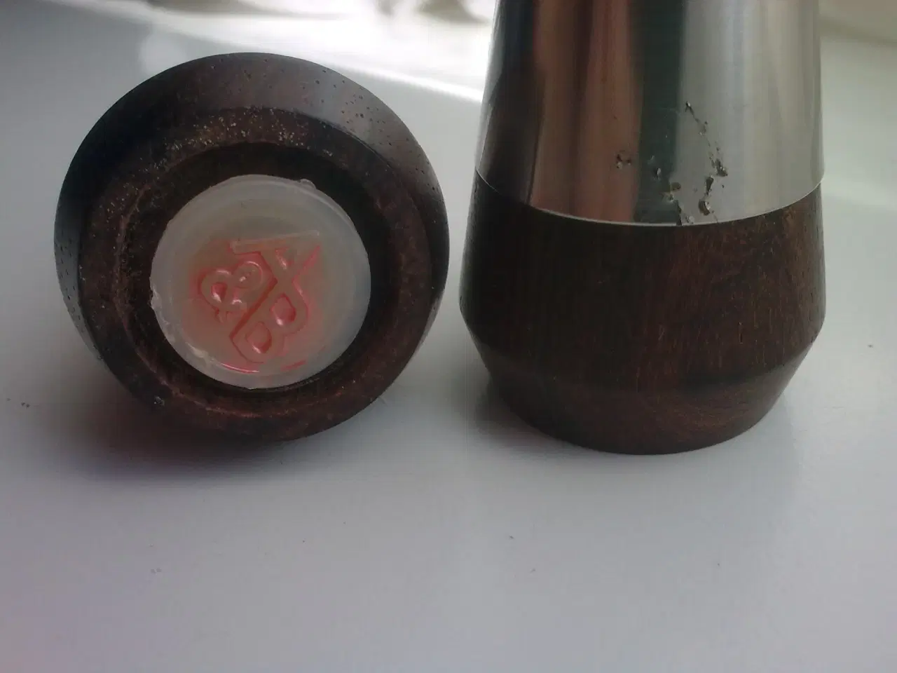 Billede 20 - Teak træ stål RETRO salt peber Dansk VARIANTER