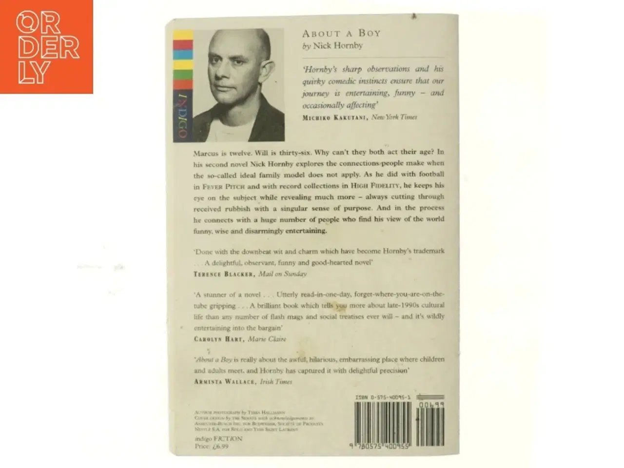 Billede 3 - About a boy af Nick Hornby (Bog)