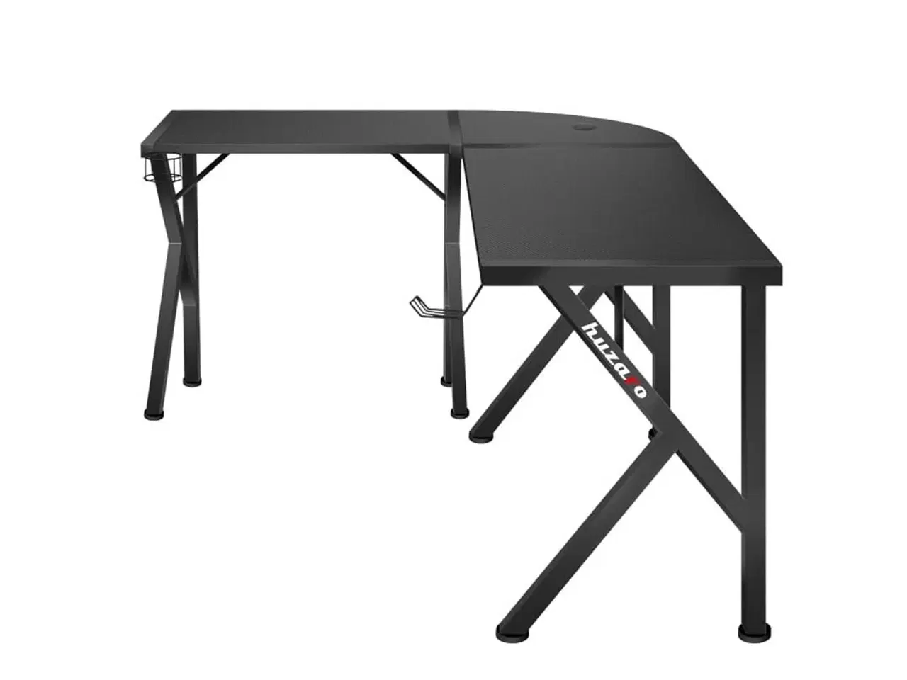 Billede 3 - Gaming bord Huzaro Hero 6.3 – sort hjørneskrivebord