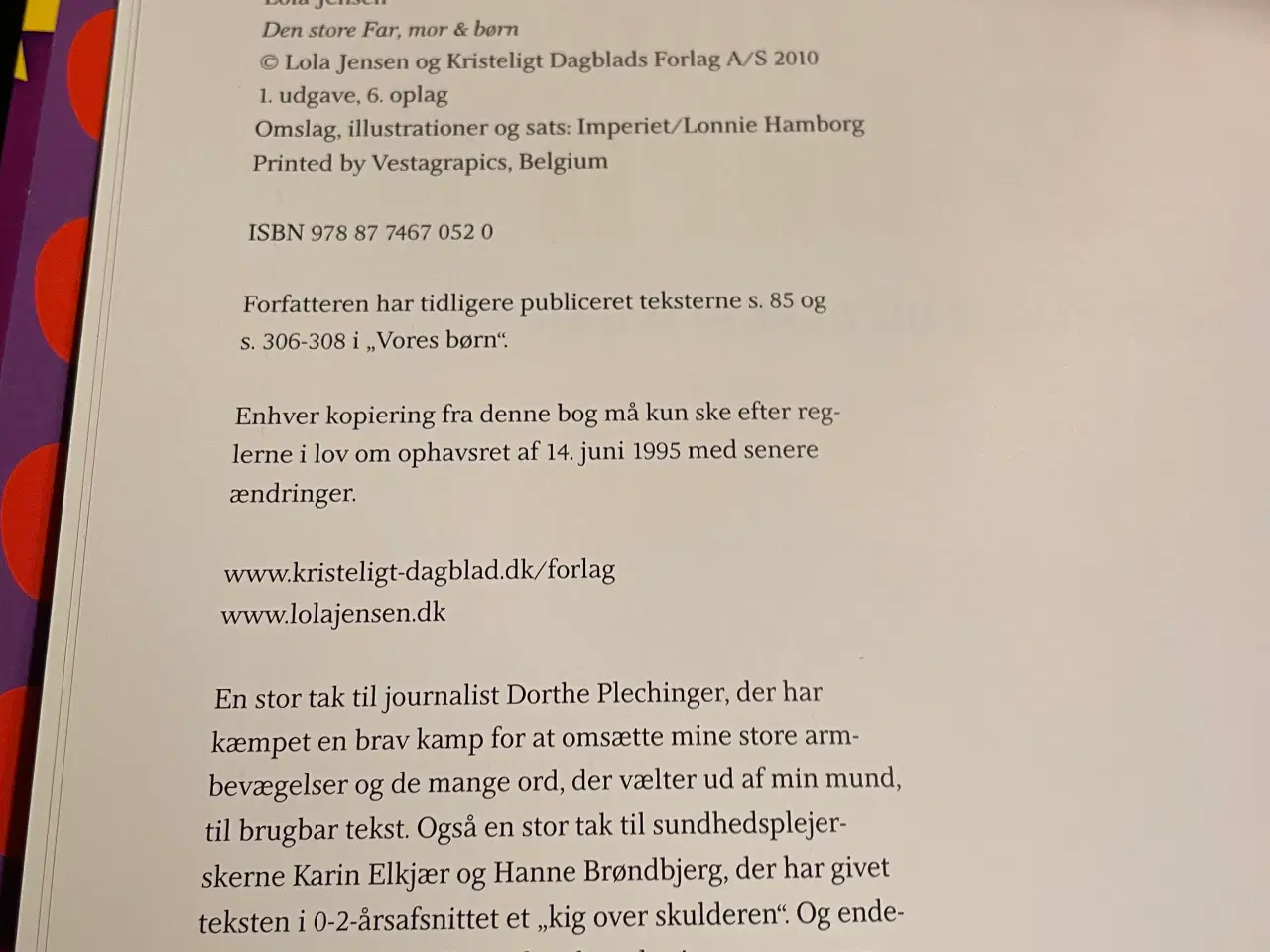 Billede 3 - Lola Jensen Far, mor & børn, signeret af Lola