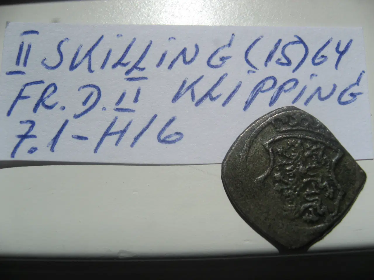 Billede 2 - Flot II Skilling Klipping (15)64 Fr.D.II. 
