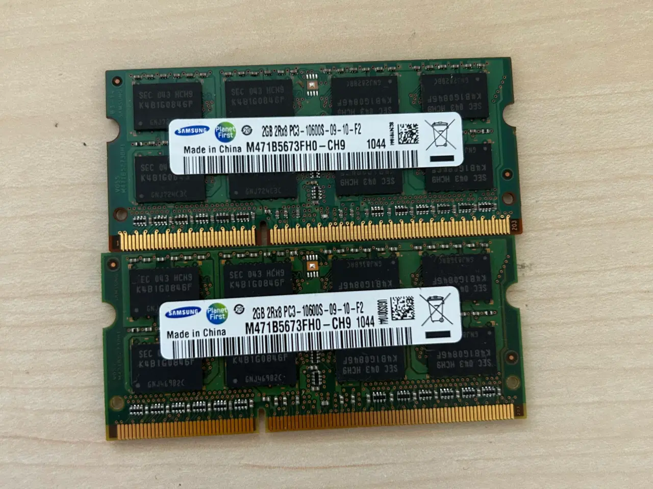 Billede 1 - 4GB - RAM 204-pin SODIMM, DDR3 PC3-10600S, 1333MHz
