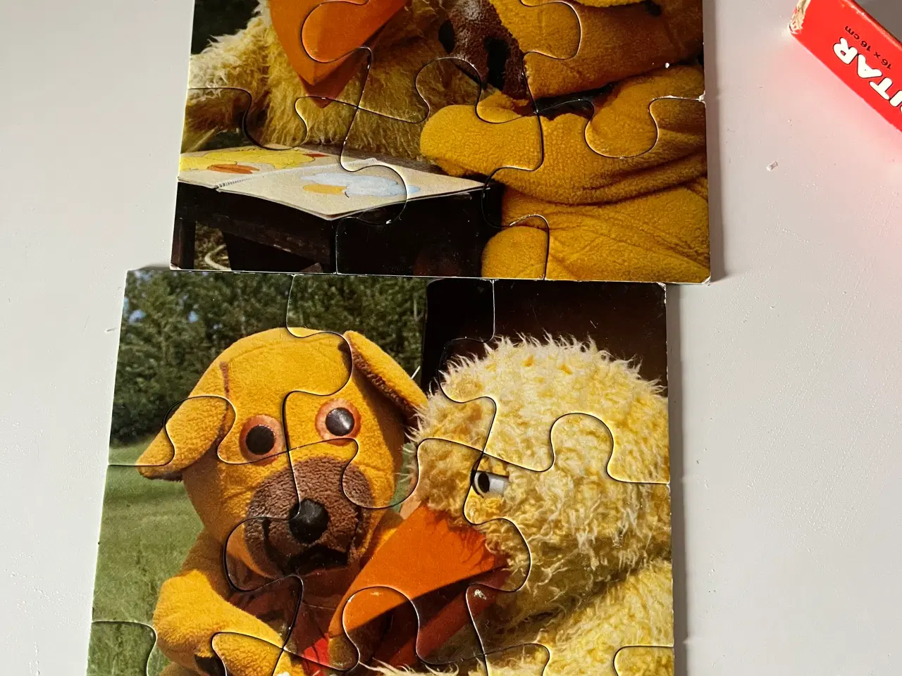 Billede 2 - Puslespil Bamse og kylling