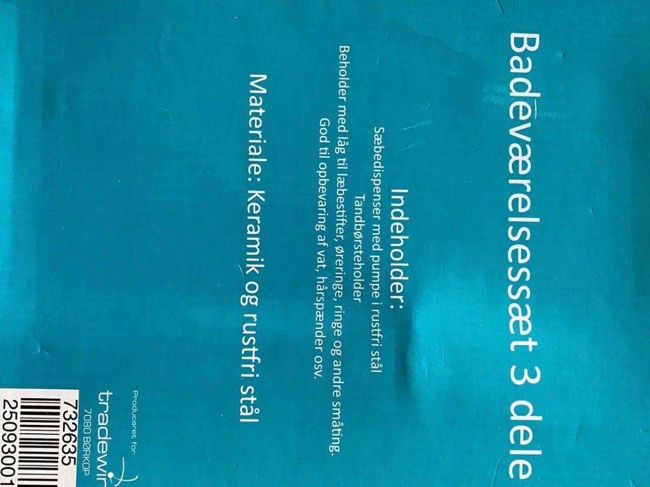 Billede 2 - Luksuriøst Badeværelsessæt med 3 Dele 