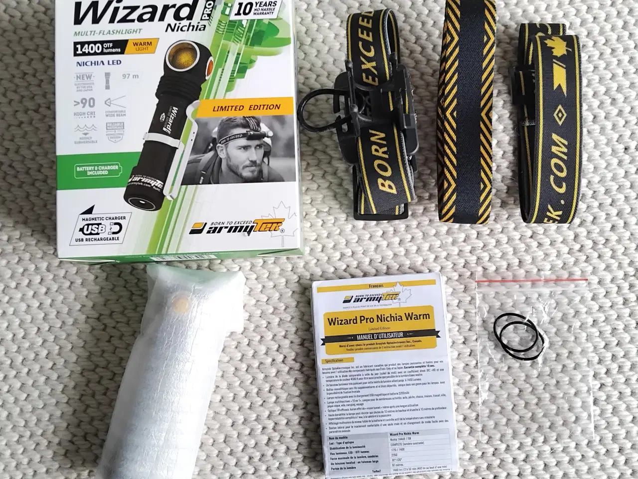 Billede 2 - Combatlygte, Armytek Wizard Pro, pandelygte