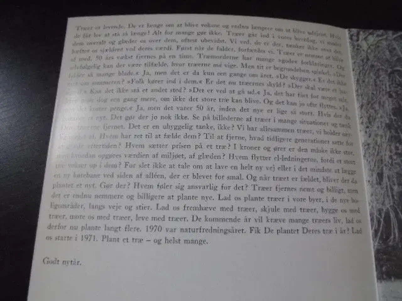 Billede 2 - Plant et træ -noget anderledes udgivelse fra 1971 