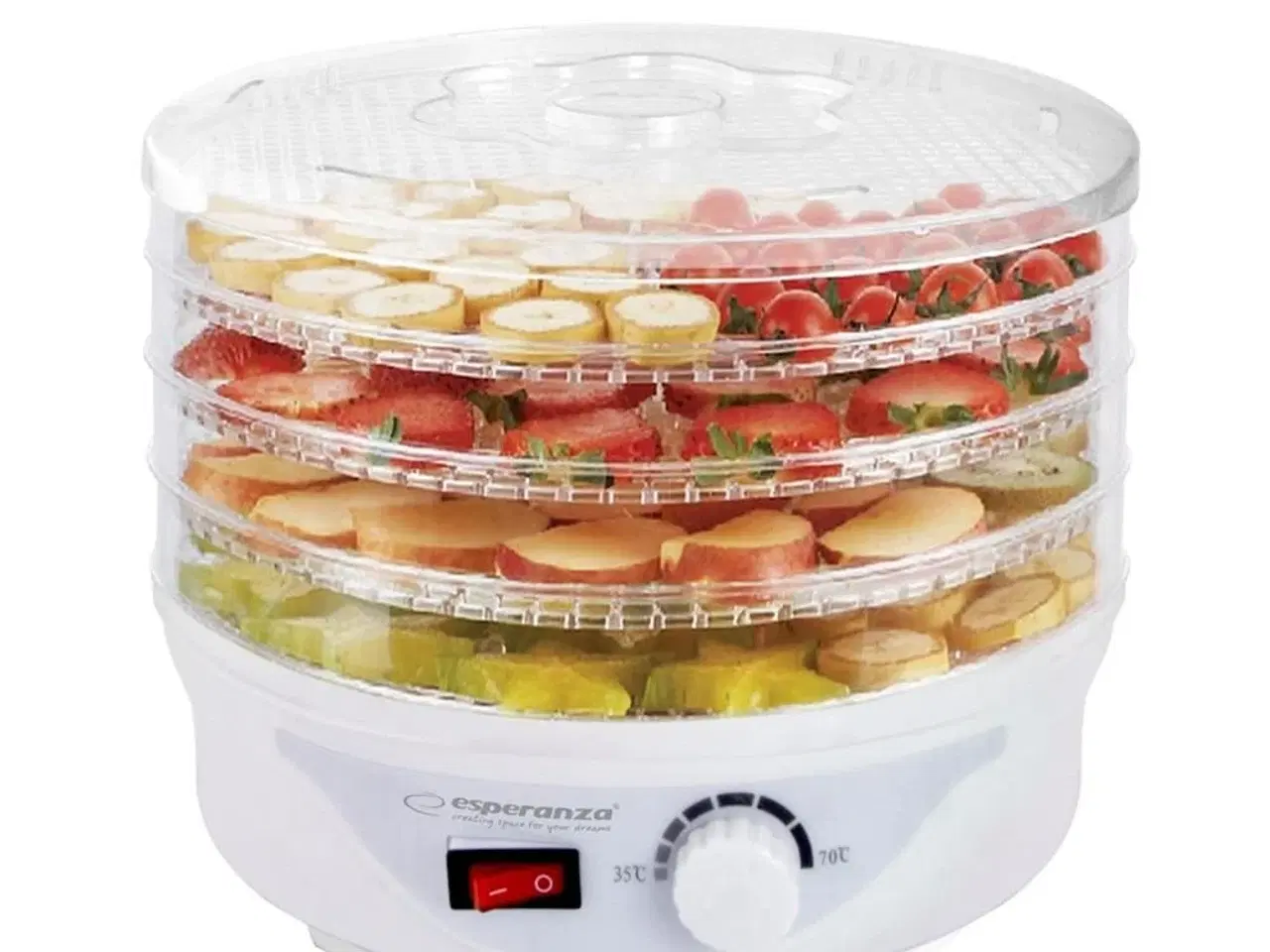 Billede 4 - Fødevaredeshydrator - Esperanza EKD003, transparent/hvid, 250 W