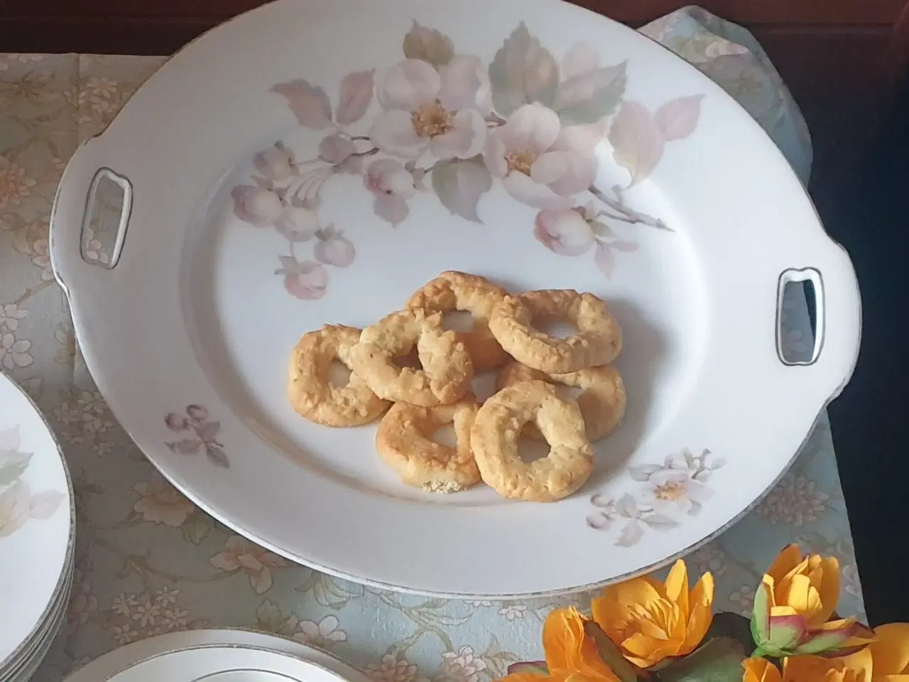 Billede 6 - Antikt Kaffestel med æbleblomster