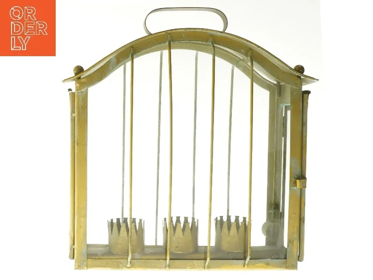 Billede 3 - Vintage lanterne med håndtag (str. 25x25x9 cm)