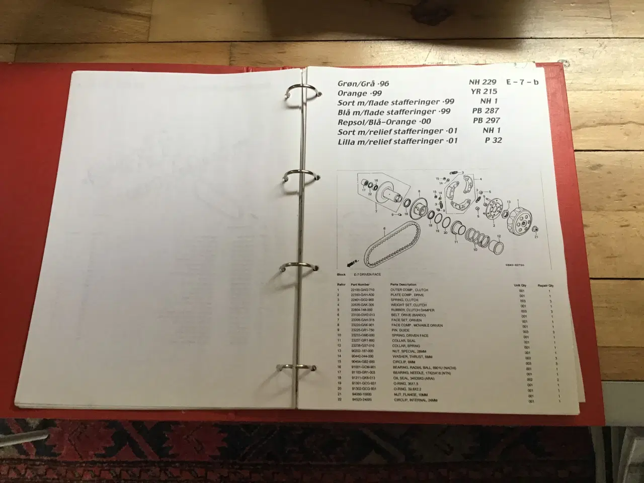 Billede 2 - Honda SFX parts katalog
