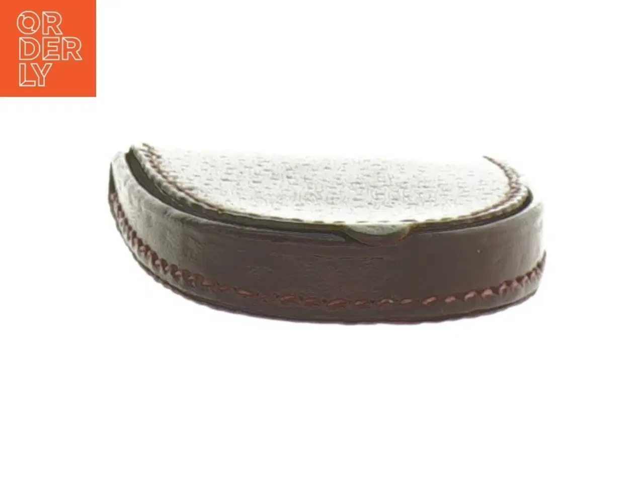 Billede 2 - Læder møntpung (str. 6,5x6,5 cm)