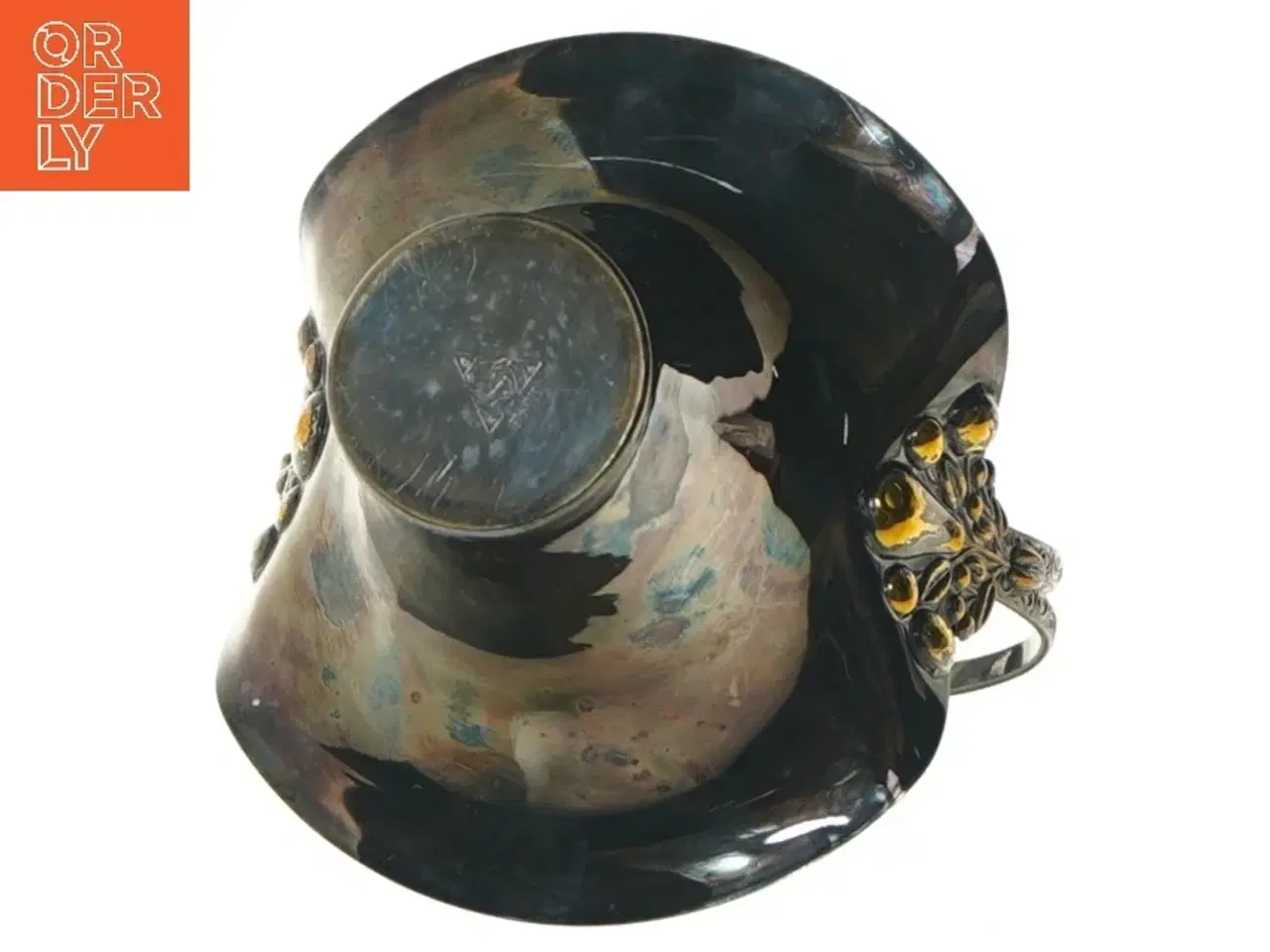 Billede 4 - Dekorativ vase med håndtag (str. Ø 12x19 cm)