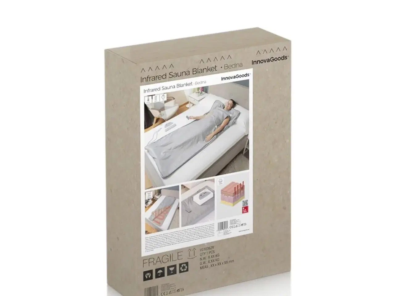 Billede 2 - Infrarød saunatæppe - Bedna, grå