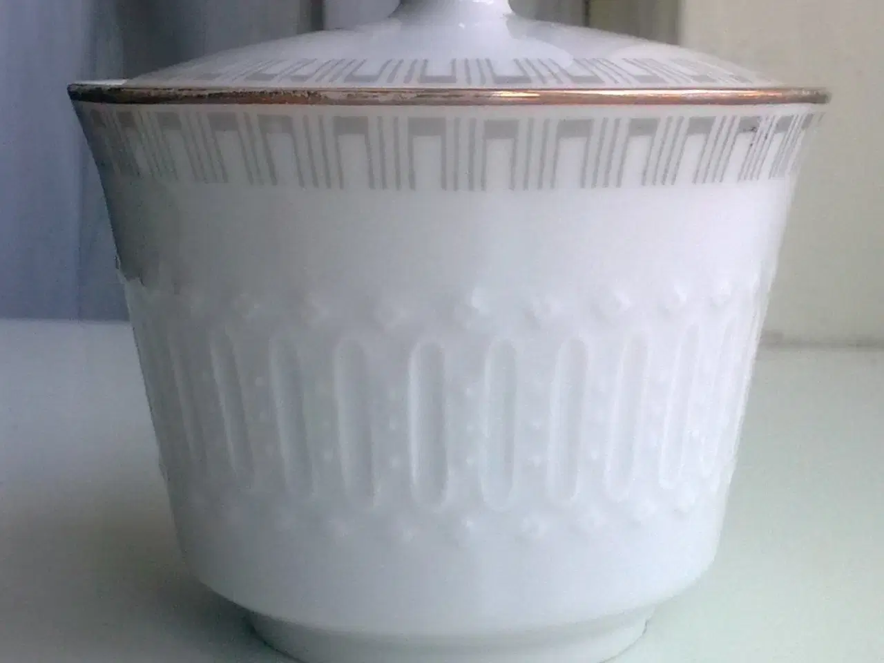 Billede 11 - Retro påske FÅR LAM hvid skål m guldkant