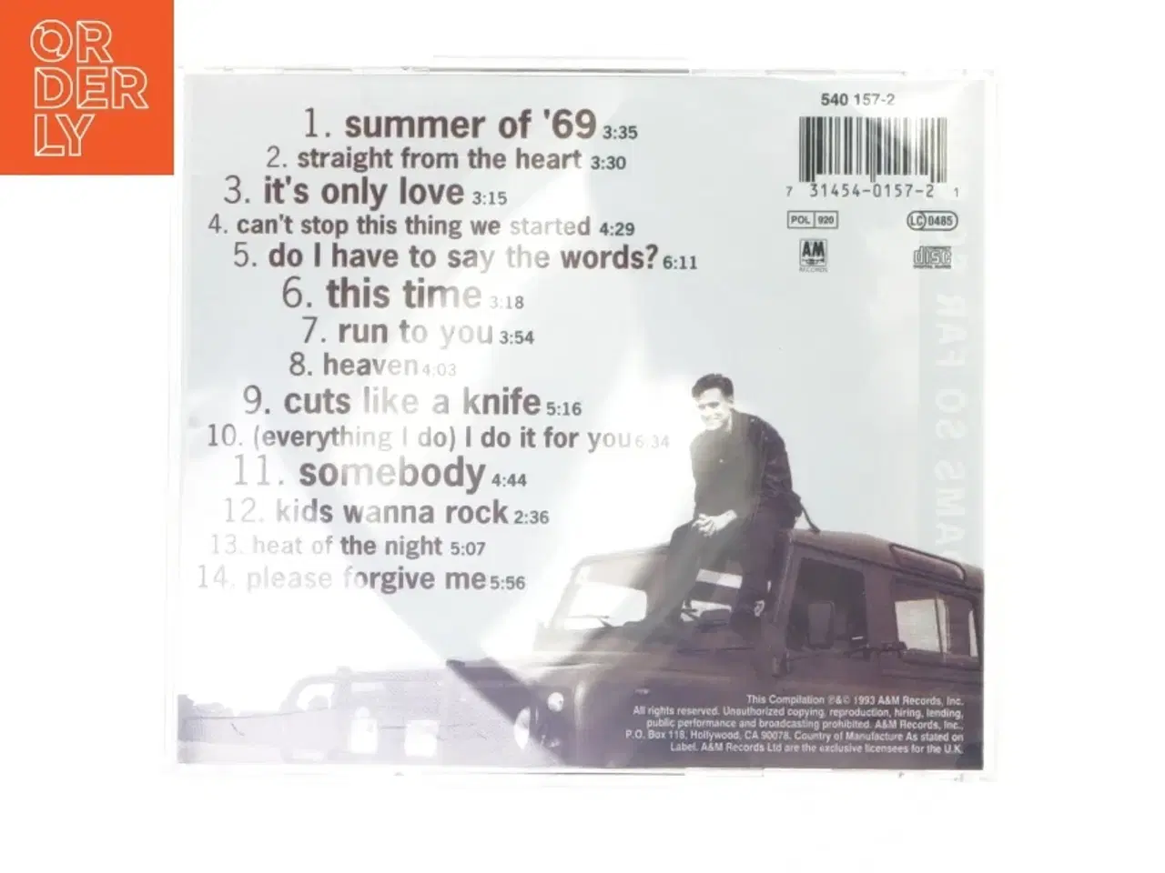 Billede 2 - Bryan Adams - So Far So Good CD