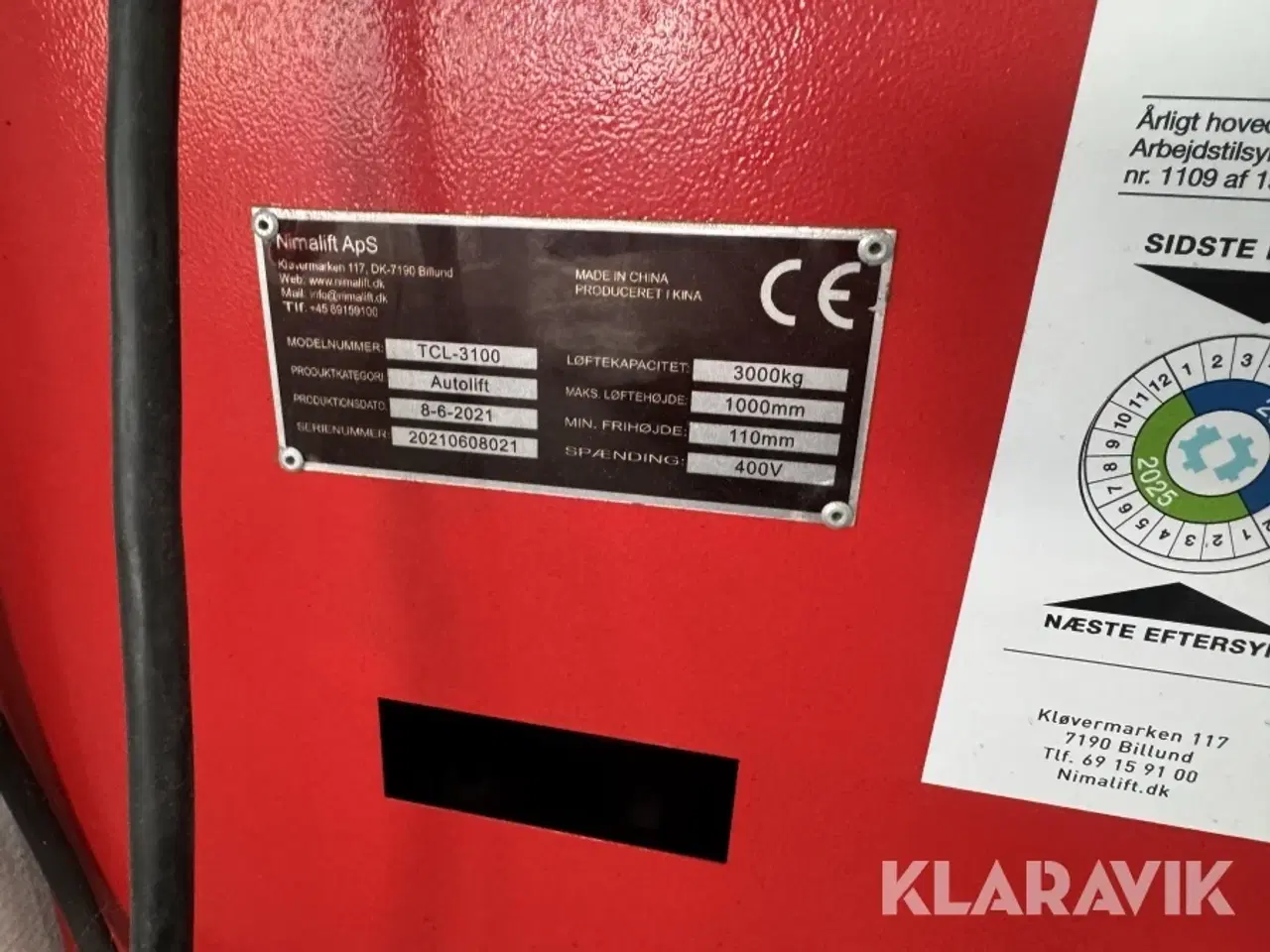 Billede 8 - Sakslift Nima TCC-3100