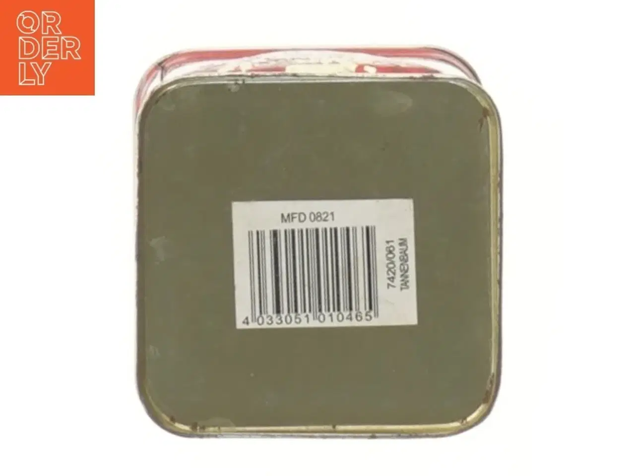 Billede 3 - Rød Juletræsmetalbeholder (str. 10x7 cm)