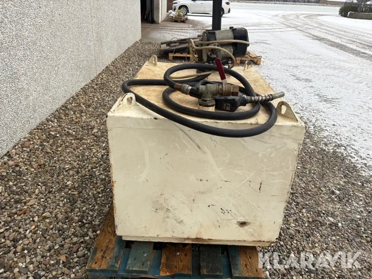 Billede 2 - Tank med dobbeltpumpe Thyholm Olieservice 450L